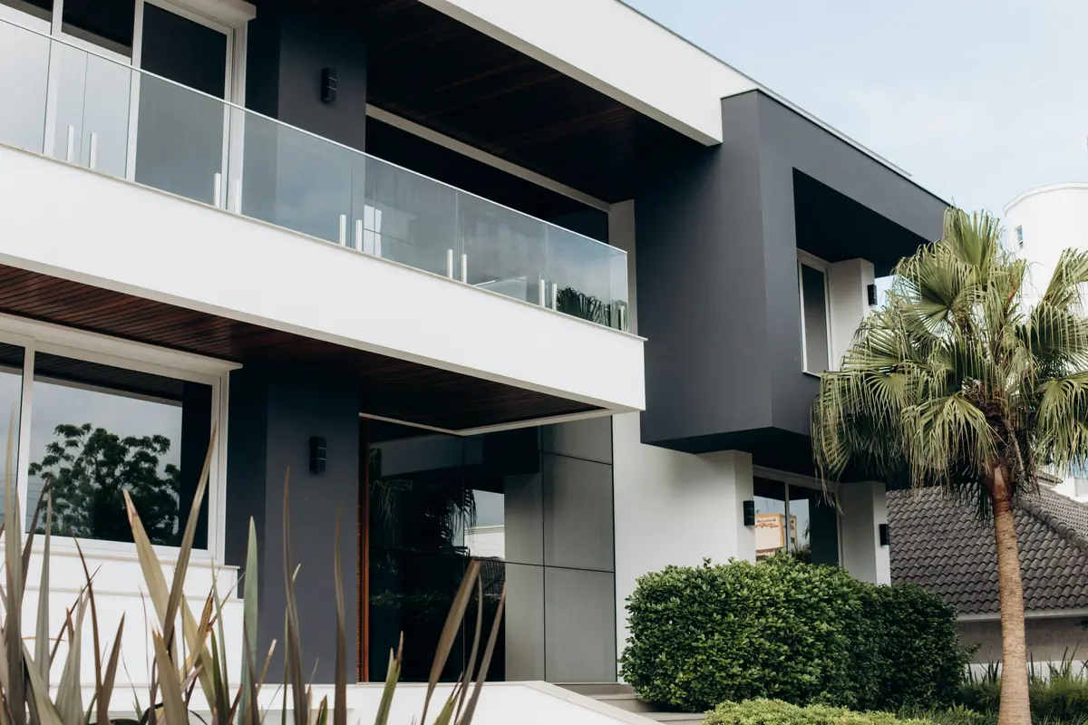 Modern architectural residence — Praxis One custom software banner